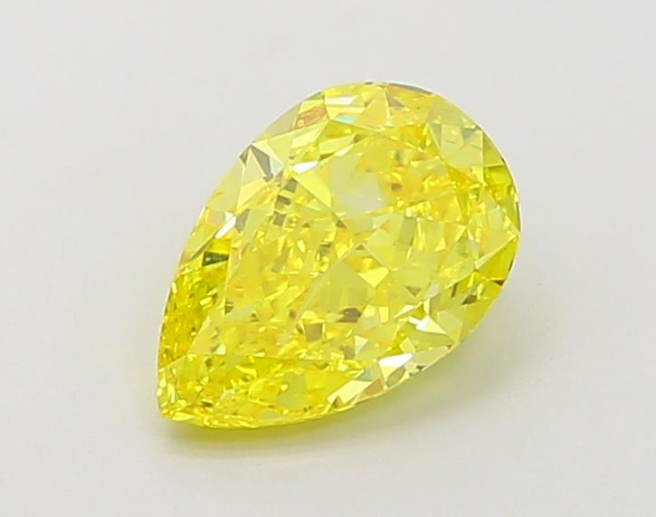 1.50 Ct. Fancy Vivid  Yellow Pear Lab Grown Diamond