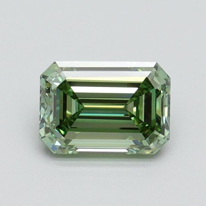 0.71 Ct. Fancy Intense Pacific Green Emerald Lab Grown Diamond