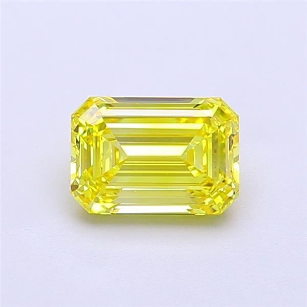 1.04 Ct. Fancy Vivid  Yellow Emerald Lab Grown Diamond