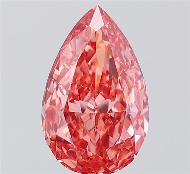 2.06 Ct. Fancy Vivid  Pink Pear Lab Grown Diamond