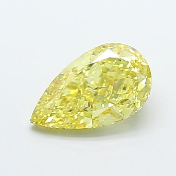 1.21 Ct. Fancy Intense Yellow Pear Lab Grown Diamond