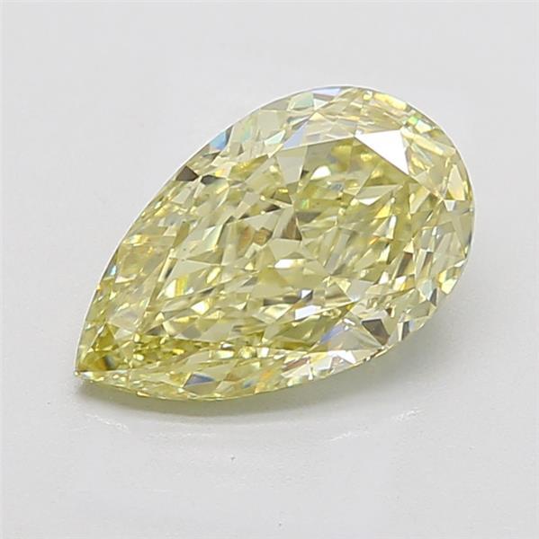3.08 Ct. Fancy Intense Yellow Pear Lab Grown Diamond