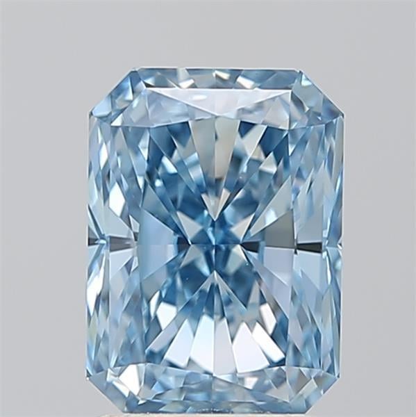 1.87 Ct. Fancy Vivid Blue Radiant Lab Grown Diamond