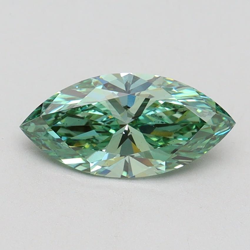 1.00 Ct. Fancy Vivid Green Marquise Lab Grown Diamond