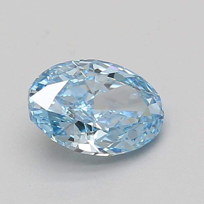 1.52 Ct. Fancy Vivid Blue Oval Lab Grown Diamond