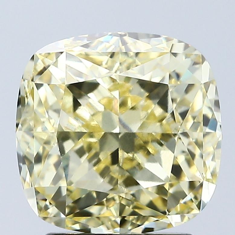 3.34 Ct. Fancy Intense Yellow Cushion Lab Grown Diamond