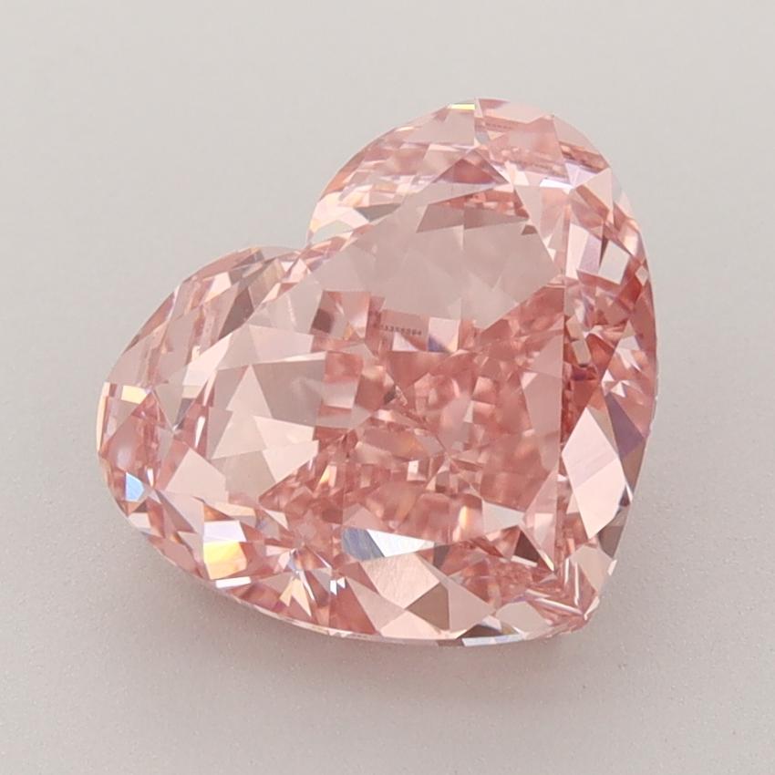 3.04 Ct. Fancy Vivid  Pink Heart Lab Grown Diamond