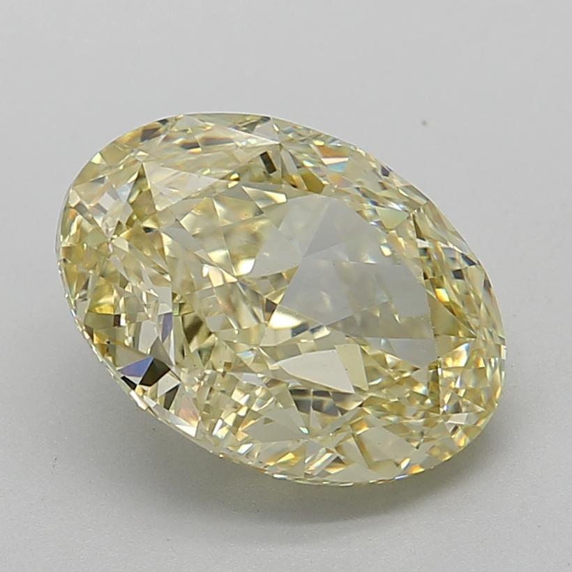 5.45 Ct. Fancy Intense Yellow Oval Lab Grown Diamond