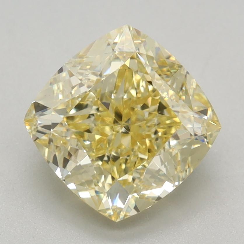 1.35 Ct. Fancy Intense Yellow Cushion Lab Grown Diamond