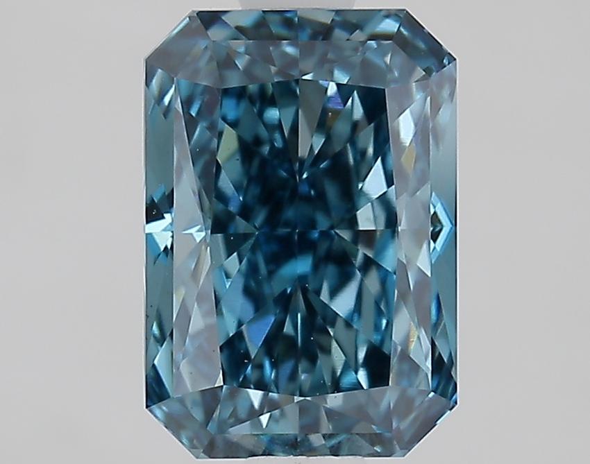 1.55 Ct. Fancy Vivid Blue Radiant Lab Grown Diamond