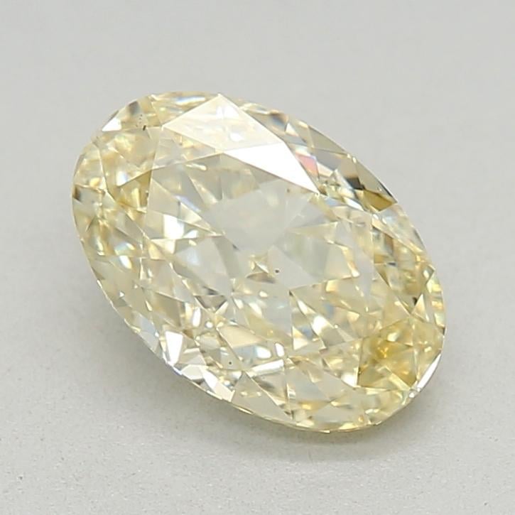 0.77 Ct. Fancy  Yellow Oval Lab Grown Diamond