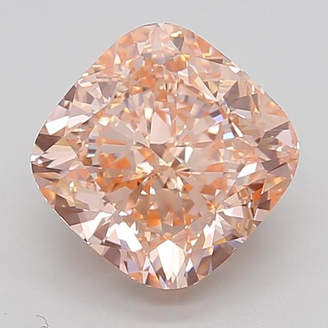 4.15 Ct. Fancy Intense  Pink Cushion Lab Grown Diamond