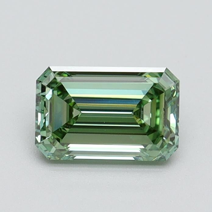 0.73 Ct. Fancy Vivid Pacific Green Emerald Lab Grown Diamond