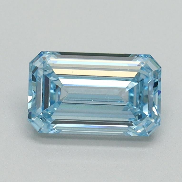 1.01 Ct. Fancy Intense Blue Emerald Lab Grown Diamond