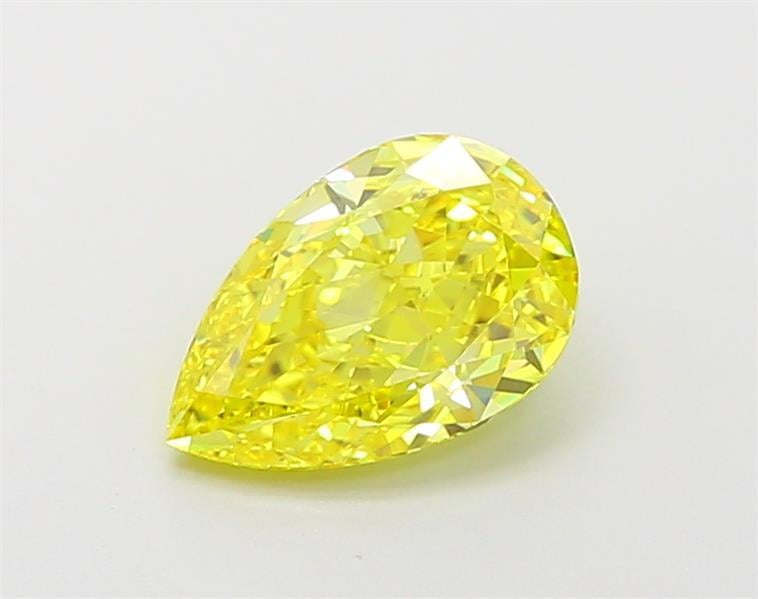 1.51 Ct. Fancy Vivid  Yellow Pear Lab Grown Diamond