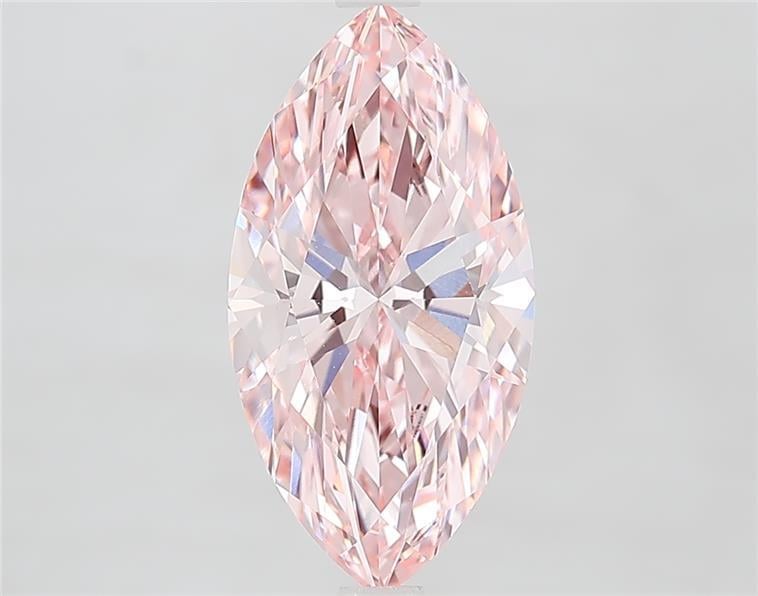 2.86 Ct. Fancy Vivid  Pink Marquise Lab Grown Diamond
