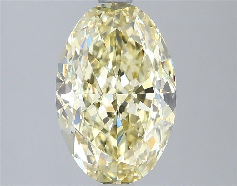 3.29 Ct. Fancy Intense Yellow Oval Lab Grown Diamond