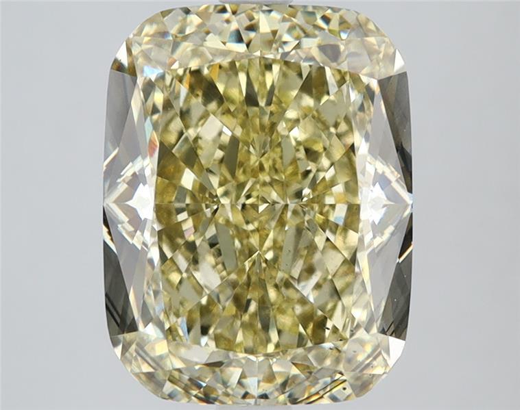 5.02 Ct. Fancy Yellow Cushion Lab Grown Diamond