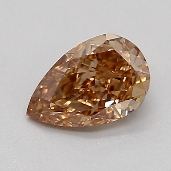 0.32 Ct. Light  Brown Pear Lab Grown Diamond