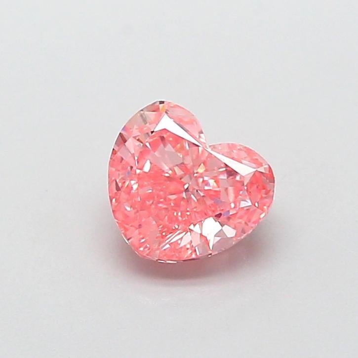1.12 Ct. Fancy Vivid  Pink Heart Lab Grown Diamond