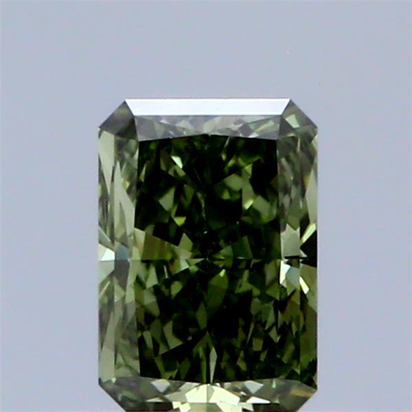 0.51 Ct. Fancy Vivid Green Radiant Lab Grown Diamond