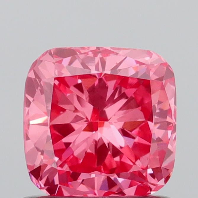 0.88 Ct. Fancy Vivid Pink Cushion Lab Grown Diamond