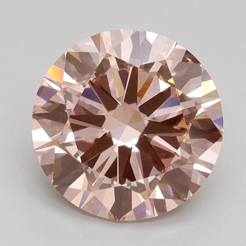2.35 Ct. Fancy Intense Pink Round Lab Grown Diamond