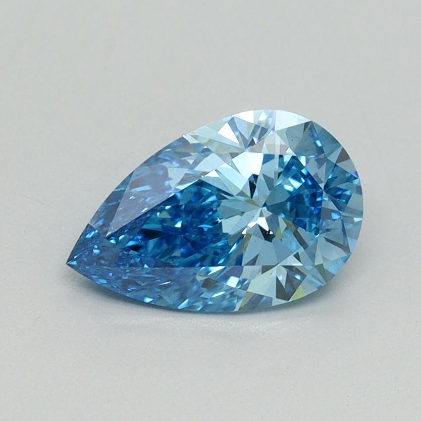 1.11 Ct. Fancy Vivid Blue Pear Lab Grown Diamond