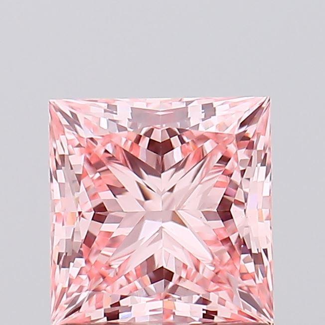 1.05 Ct. Fancy Vivid Pink Princess Lab Grown Diamond