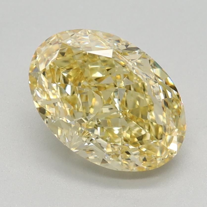 1.63 Ct. Fancy Intense Yellow Oval Lab Grown Diamond
