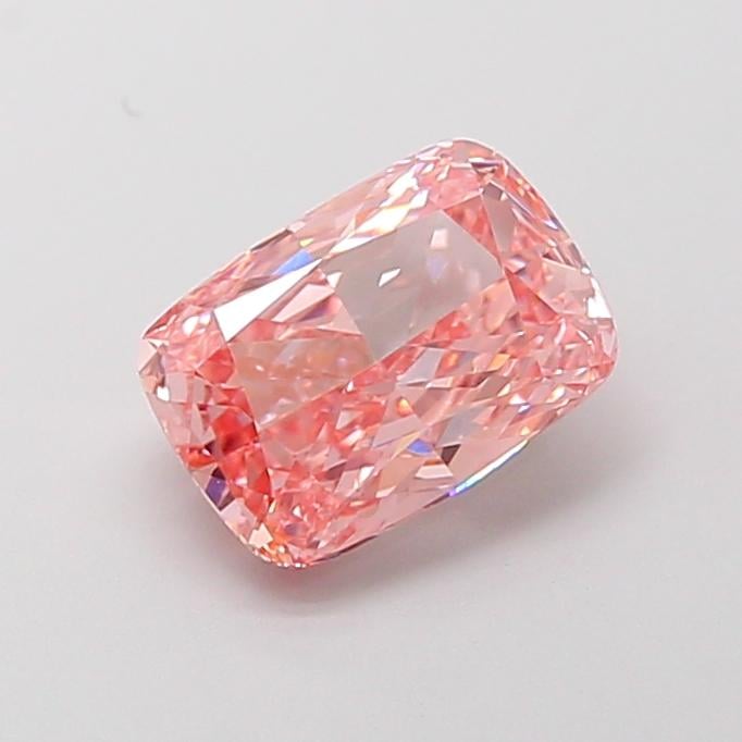 2.04 Ct. Fancy Vivid Pink Cushion Lab Grown Diamond