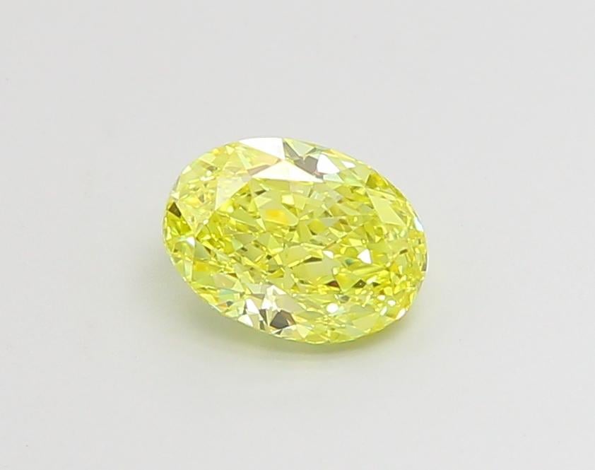1.05 Ct. Fancy Vivid  Yellow Oval Lab Grown Diamond