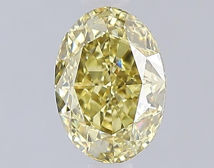 1.10 Ct. Fancy Intense  Yellow Oval Lab Grown Diamond