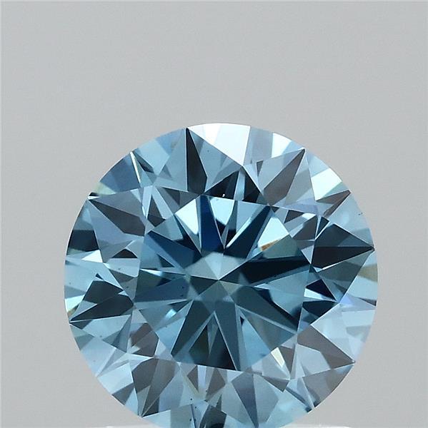 1.10 Ct. Fancy Vivid Blue Round Lab Grown Diamond