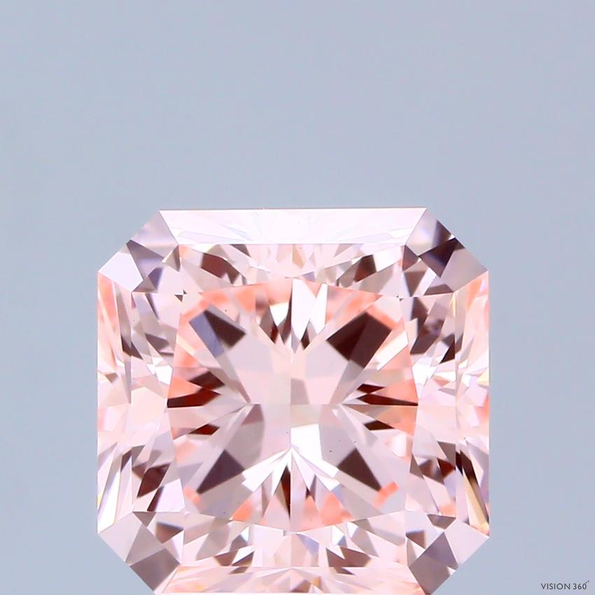 3.10 Ct. Fancy Intense Pink Radiant Lab Grown Diamond