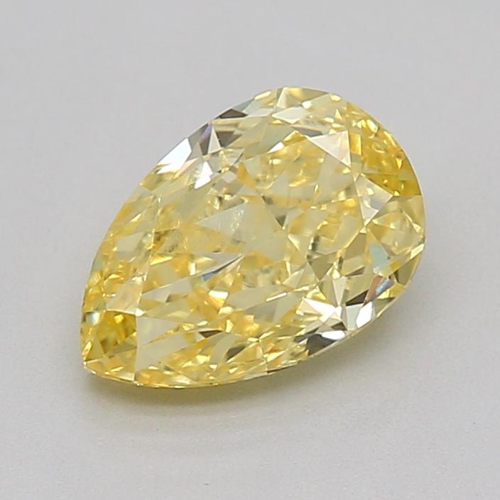 1.13 Ct. Fancy Intense  Yellow Pear Lab Grown Diamond