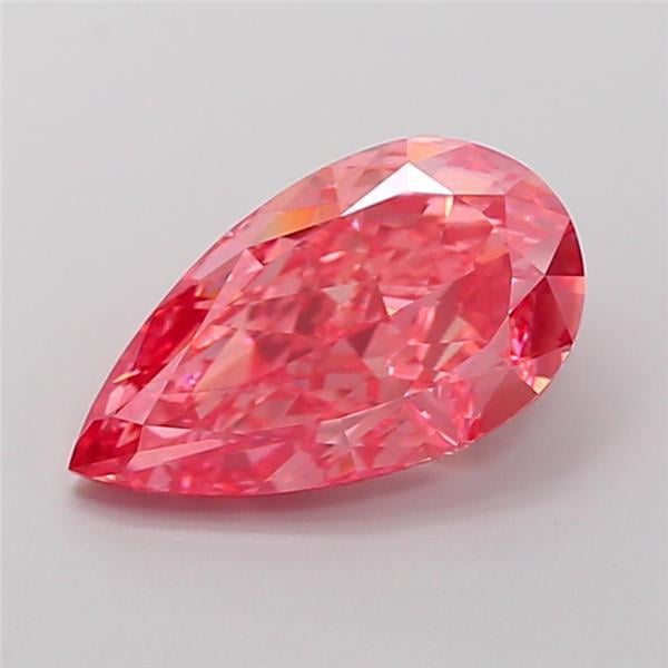 3.03 Ct. Fancy Vivid Pink Pear Lab Grown Diamond