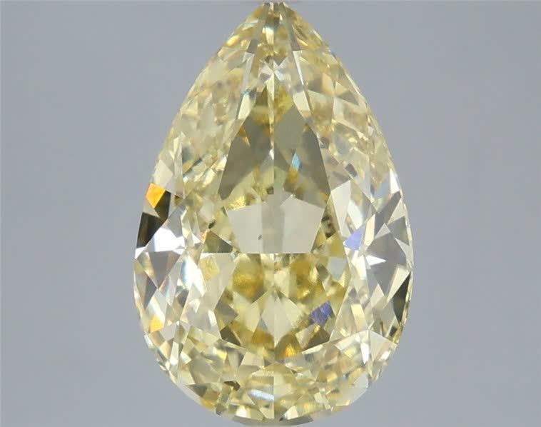 3.55 Ct. Fancy Intense Yellow Pear Lab Grown Diamond