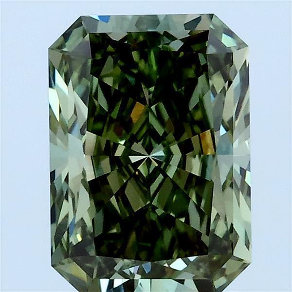 1.66 Ct. Fancy Vivid Green Radiant Lab Grown Diamond