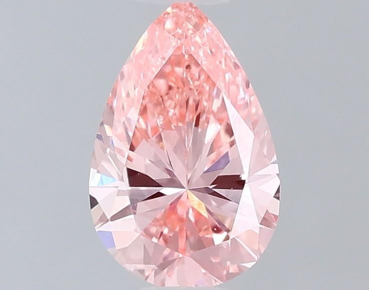 0.54 Ct. Fancy Vivid Pink Pear Lab Grown Diamond