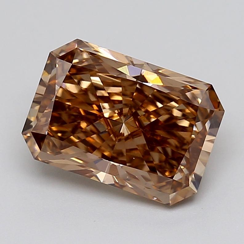4.05 Ct. Fancy  Brown Radiant Lab Grown Diamond