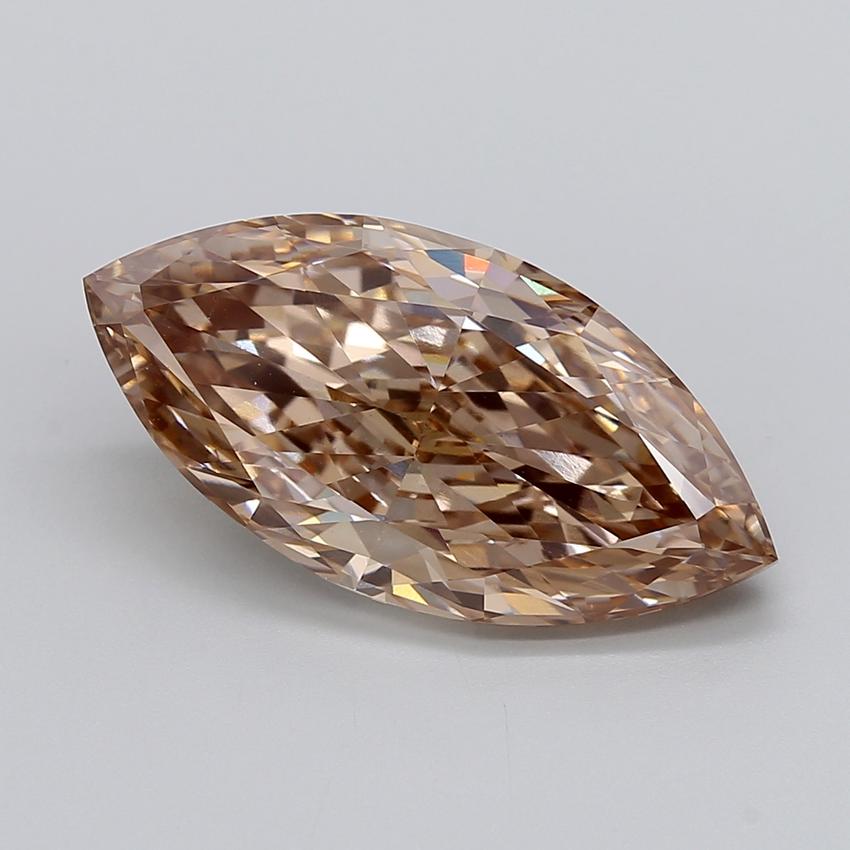 8.02 Ct. Light  Brown Marquise Lab Grown Diamond