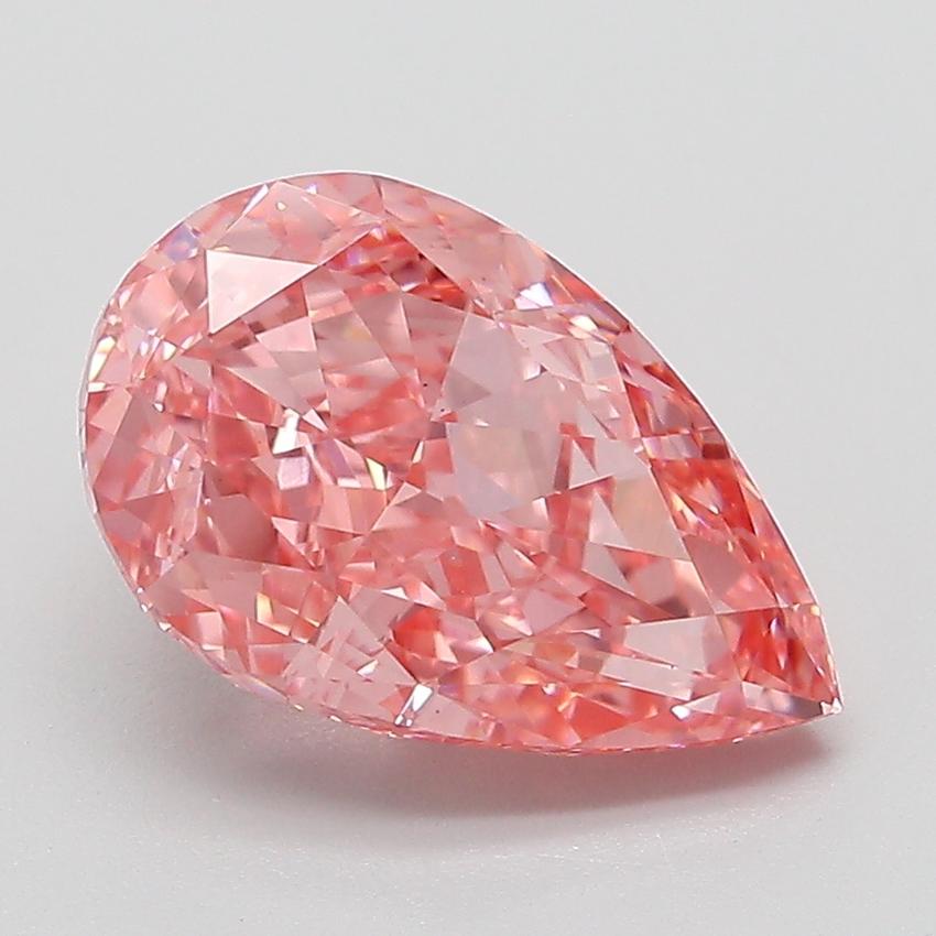 3.05 Ct. Fancy Vivid Pink Pear Lab Grown Diamond