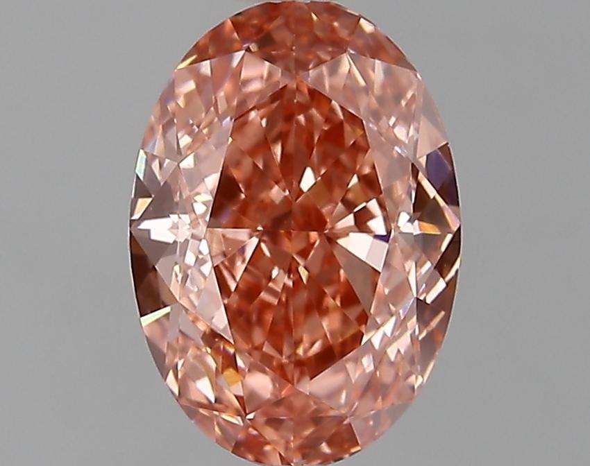2.46 Ct. Fancy Vivid Pink Oval Lab Grown Diamond