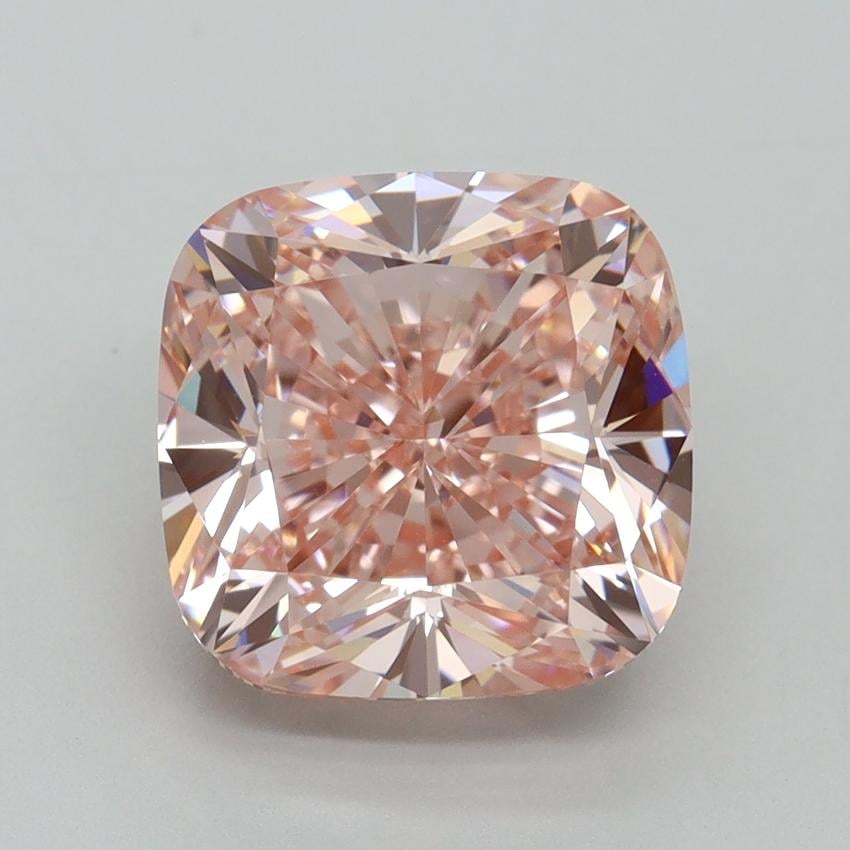 5.00 Ct. Fancy Intense Pink Cushion Lab Grown Diamond
