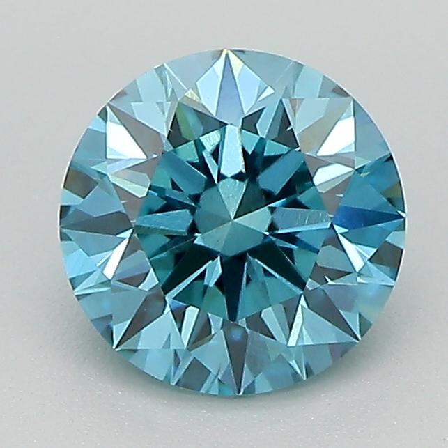 1.21 Ct. Fancy Vivid Blue Round Lab Grown Diamond