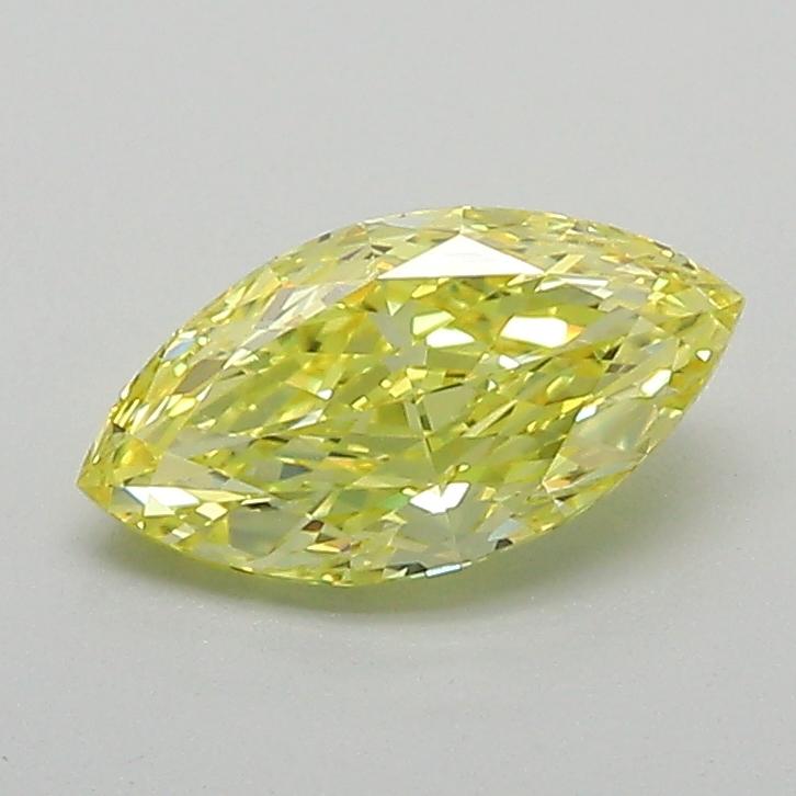 0.88 Ct. Fancy Vivid Yellow Marquise Lab Grown Diamond