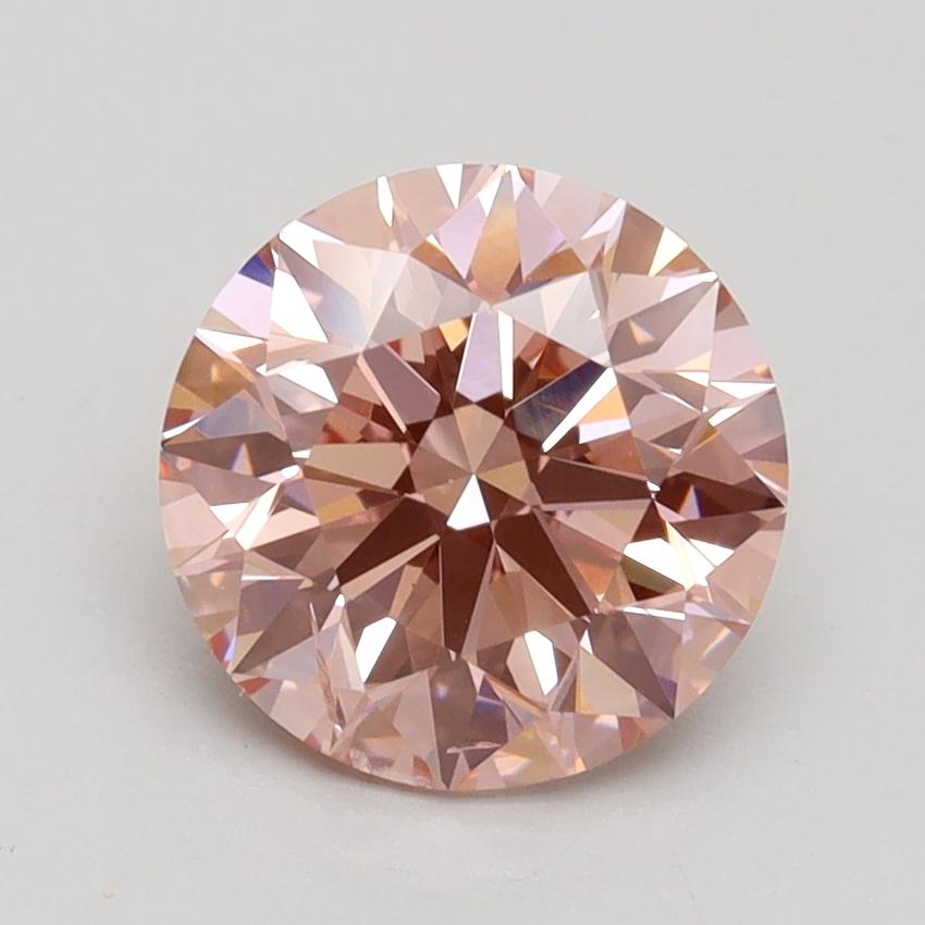 2.04 Ct. Fancy Intense Pink Round Lab Grown Diamond