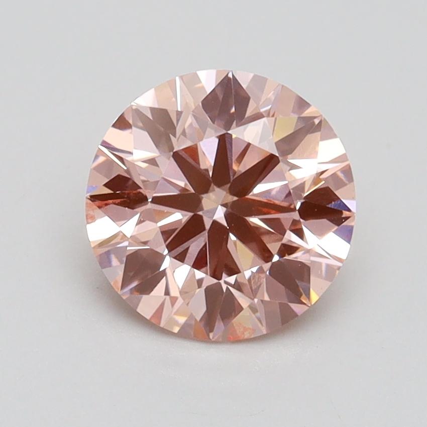 1.37 Ct. Fancy Intense Pink Round Lab Grown Diamond