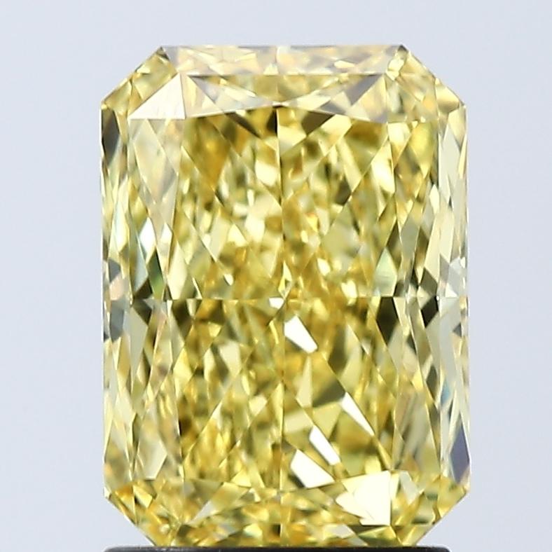 2.04 Ct. Fancy Vivid Yellow Radiant Lab Grown Diamond